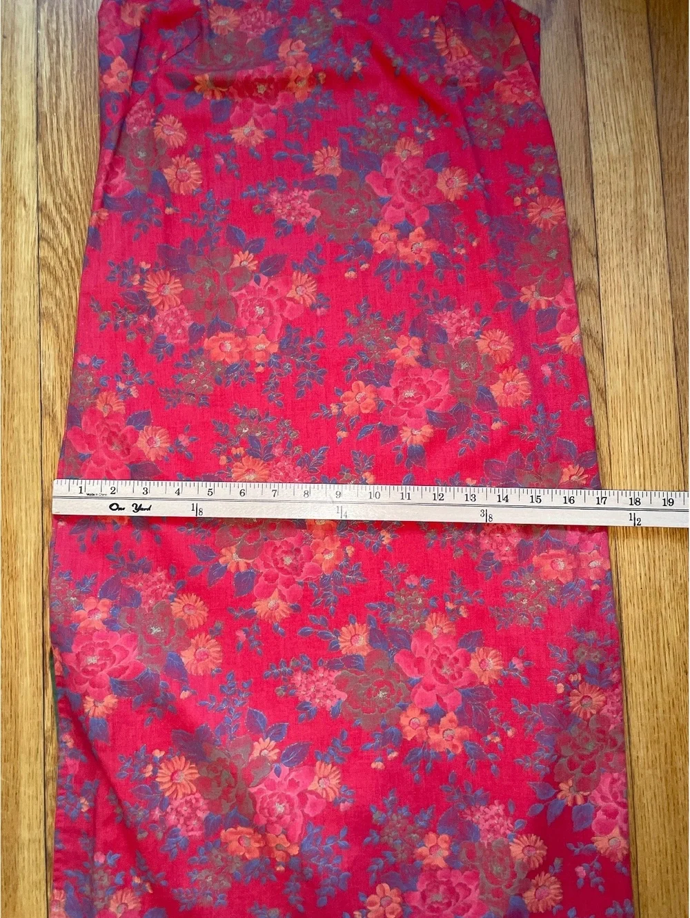 Vintage 70s Liberty House Sun Babies Hawaii Red Floral Midi Dress Set XS Boho
